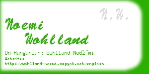 noemi wohlland business card